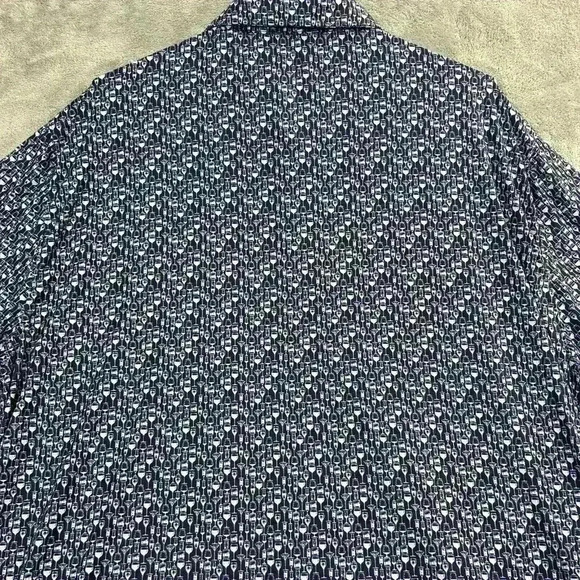 1764 Shirt Mens 2XL Cocktail Print Performance Golf Polo Breathable Drinking AOP - Picture 10 of 10